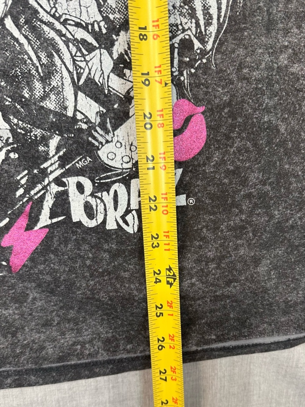 BRATZ Rock Angelz Graphic Tee - Black & Pink SZ XXL - Picture 7 of 7